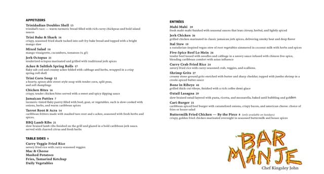 Bar Manje at Good Enough to Eat